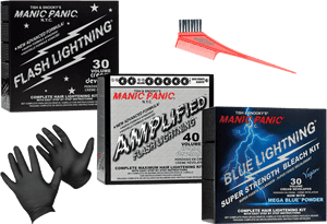 Manic Panic 30 Volume Flash Lightning Bleach , Png - Manic Panic Hair Bleach, Transparent Png PNG image with transparent background