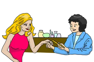 Manicure Session Beauty Salon PNG Image