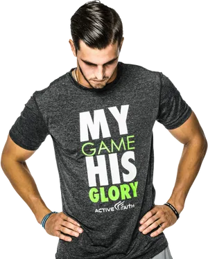 Manin Active Faith Shirt PNG Image