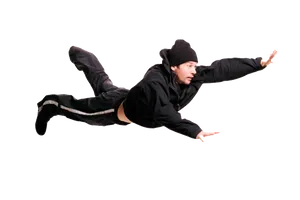 Manin Midair Fall PNG Image