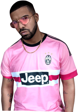 Manin Pink Soccer Jersey PNG with transparent background