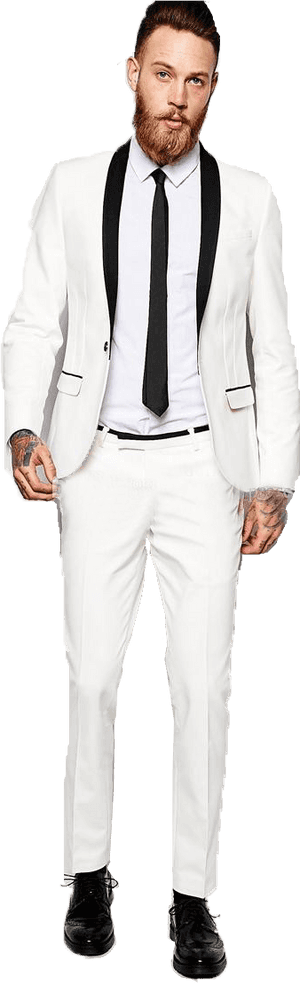 White Tuxedo Png Free Pic - White Tuxedo Suit For Prom, Transparent Png PNG image with transparent background