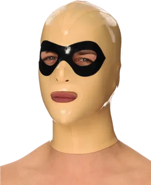 Mannequin Headwith Black Eye Mask PNG Image