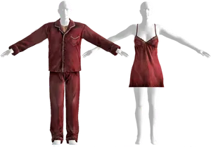 Mannequinsin Sleepwear PNG Image