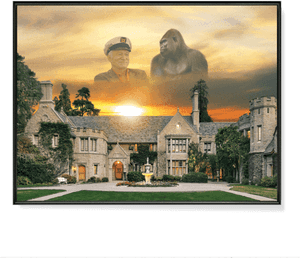 Hugh Hefner & Harambe - Playboy Mansion PNG image with transparent background