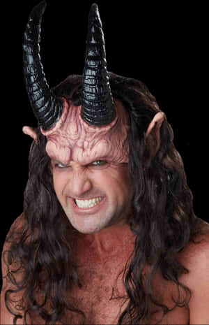 Man_with_ Devil_ Horns_ Costume PNG image with transparent background