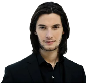 Manwith Long Hairand Black Shirt PNG Image