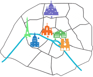 Map Of Paris - Carte Paris Png PNG image with transparent background