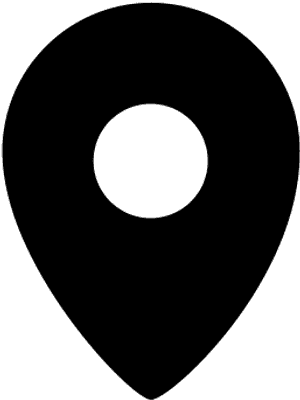 Map Pin Icon Black PNG with transparent background