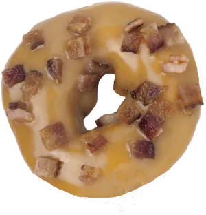 Maple Bacon Donut Top View.jpg PNG Image