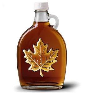 Maple Syrup Leaf Bottle Png 06212024 PNG Image