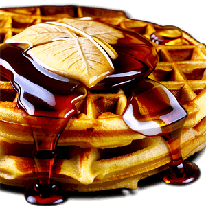 Maple Syrup on Waffles PNG lbw PNG