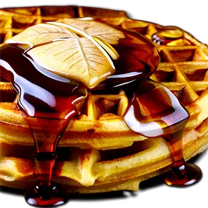 Maple Syrup On Waffles Png Lbw PNG Image