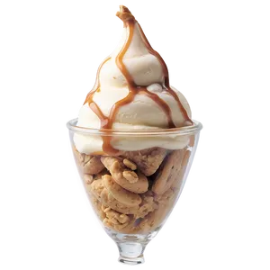 Maple Walnut Ice Cream Sundae Png Gsf PNG Image