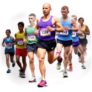 Marathon Run PNG vff78 PNG