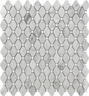 Marble Hexagon Tile Pattern PNG Image