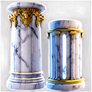 Marble Pillar PNG vit PNG