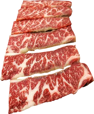 Marbled Beef Steaks PNG Image