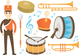 Marching Band Elementsand Uniform PNG Image