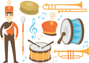 Marching Band Icons Vector - Marching Band Png, Transparent Png PNG image with transparent background