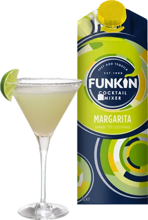 Margarita Cocktail Mixer Bottle PNG Image