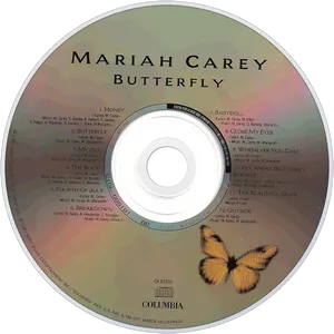 Mariah Carey Butterfly Album C D PNG Image