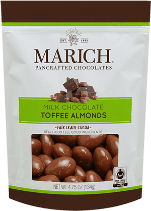 Milk Chocolate Toffee Almonds - Chocolate Covered Toffee Almonds, HD Png Download PNG with transparent background