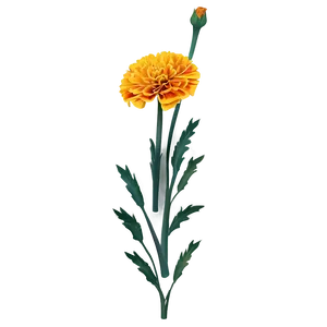 Marigold Floral Design Png 56 PNG Image