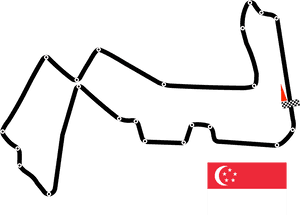 Marina Bay Street Circuit Race Track - Singapore Gp Turn 7, HD Png Download PNG image with transparent background