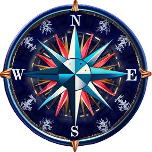 Maritime Compass Rose Symbol PNG 13 PNG image with transparent background