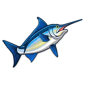 Marlin Fishing Badge Png 06242024 PNG Image