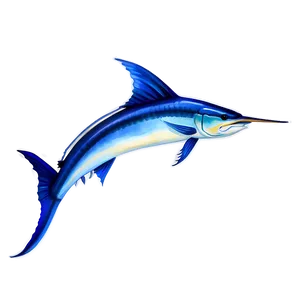 Marlin In Watercolor Png 06242024 PNG Image