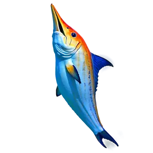 Marlin Jumping Art Png Ygl8 PNG Image