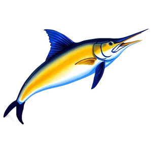 Marlin With Flowers Png Rqf PNG Image