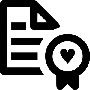 Marriage Certificate Icon PNG Image