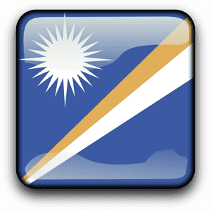 Marshall Islands Flag Icon PNG image with transparent background