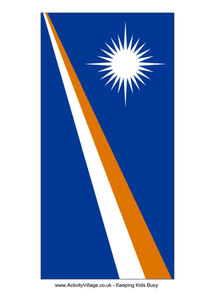 Marshall Islands Flag PNG image with transparent background