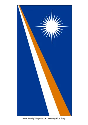 Marshall Islands Flag PNG Image