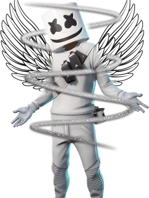 #fortnite #dj #marshmello - Fortnite Marshmello Skin Png, Transparent PNG with transparent background