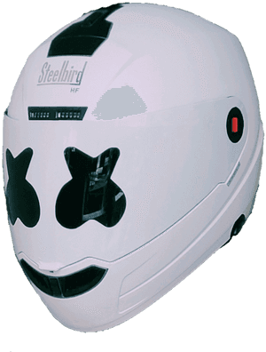 Marshmello Bike Helmet India, HD Png Download PNG image with transparent background