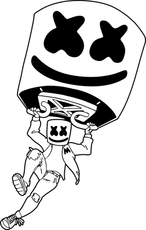 Marshmello Dabbing, HD Png Download PNG image with transparent background