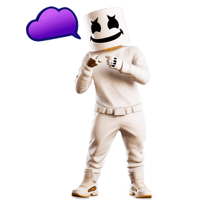 Marshmello Emote Fortnite PNG mpt78 PNG