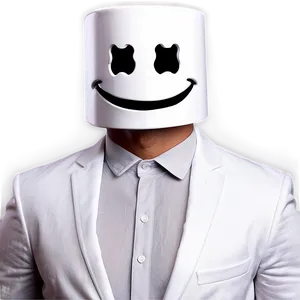 Marshmello Face Meme Version Png 06282024 PNG Image