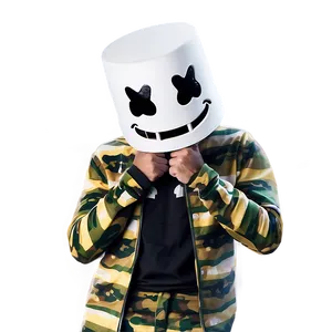 Marshmello Face Reveal Fortnite Png 06252024 PNG Image