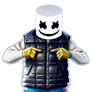 Marshmello Fortnite Collaboration PNG qrx16 PNG