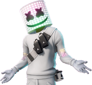 Fortnite Marshmello Skin Sticker By Meli - Marshmello Fortnite Extended Set, HD Png Download PNG with transparent background