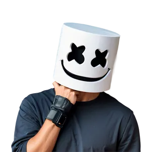 Marshmello Helmet For Cosplay Png Wkd71 PNG Image