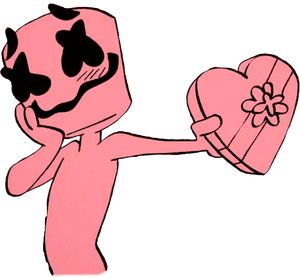 Marshmello Love Kawaii Friends Shyfreetoedit - Marshmello Friends Png, Transparent Png PNG image with transparent background