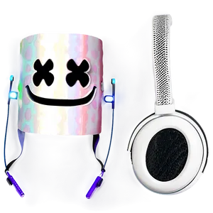 Marshmello Mask With Headphones Png 06282024 PNG Image