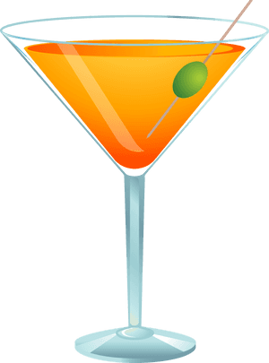 Free To Use Public Domain Cocktail Clip Art - Transparent Background Martini Glass Clipart, HD Png Download PNG